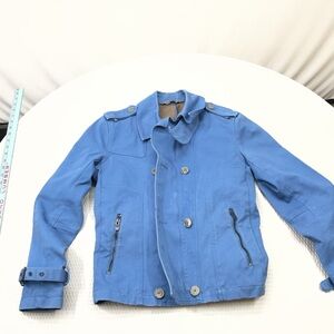 Zara Man Blue Utility Jacket